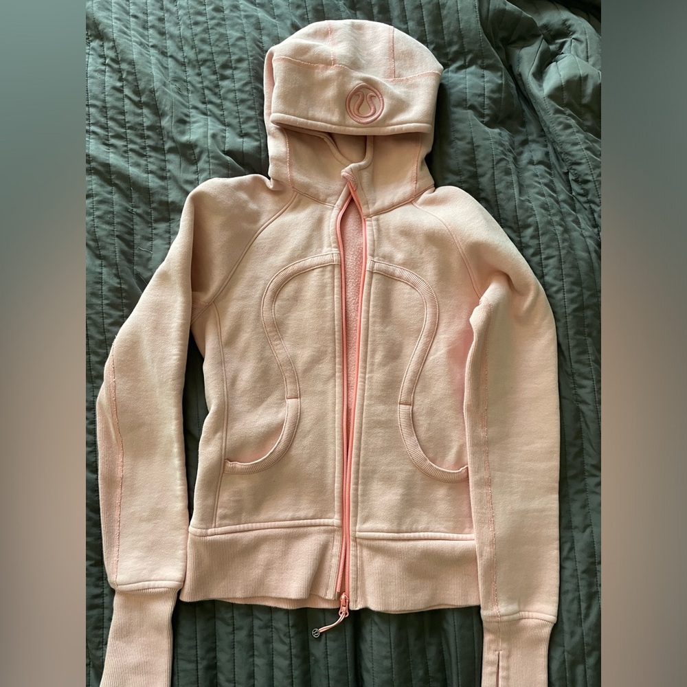 Pink Lululemon Scuba Zip Up Hoodie size 6